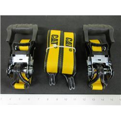 New set of 2 CAT Ratchet Straps / 1-1/2" x 16 ft 3000lb