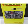 Image 1 : New 90 piece Qick Change Drill and Driver Set with case