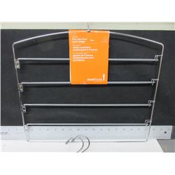 3 Hangers / non slip 4 Bar Pant Hangers / hang 4 pairs on only 1 hanger