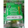Image 2 : 27 Packs of Plastic Wall Plugs for drywall / No.8 - 12 x 1  1/4" drill