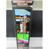 Image 1 : Weather Vane Station / 5 function 56" high rain gauge / thermometer /more