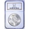 Image 1 : 1923 PEACE DOLLAR, NGC MS-63