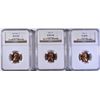 Image 1 : NGC GRADED LINCOLN CENT LOT: