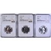 Image 1 : 3-1964 WASHINGTON QUARTERS, NGC PF-68
