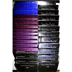 U.S PROOF SETS FROM THE 1980'S