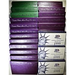 U.S. PROOF SETS FROM THE 1990'S