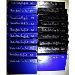U.S. PROOF SETS FROM THE 1970'S