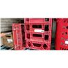 Image 2 : LOT OF 8 RED PLASTIC COCA-COLA TRAYS