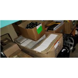 BOX OF BOXES AND RUBBER SPACERS