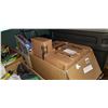 Image 1 : LOT OF NEW GLASSES AND HARDWARE ORGANIZER W/ CONTENTS