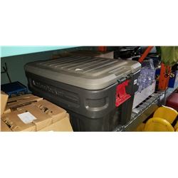 RUBBERMAID TOOLBOX W/ CONTENTS