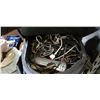 Image 3 : BAG OF CABLES AND WIRE W/ BOX OF BOLTS W/ RIVAL COOKER