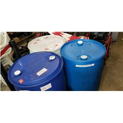 3 PLSTIC BARRELS