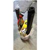 Image 1 : GARDENERS DELIGHT LOT W/ SEED PACKS, PRUNERS, AND GARDEN BOOTS