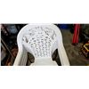 Image 2 : 4 WHITE STACKING PATIO CHAIRS