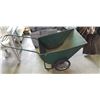Image 1 : ANTIQUE METAL 2-WHEEL WHEEL BARROW