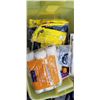 Image 2 : YELLOW TOTE OF MOSTLY NEW PAINTING SUPPLIES