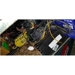 TWO 12 VOLT TROUBLE LIGHTS AND PAIR OF TAILLIGHTS
