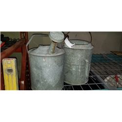 2 ANTIQUE WATERING CANS