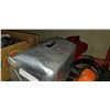 Image 1 : METAL TACKLE BOX W/ CONTENTS AND BOAT GAS TANK
