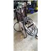 Image 1 : GARDEN HOSE ON REEL AND REEL HOLDER