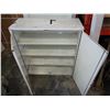 Image 2 : 13 1/2 X 35 X 36 INCH METAL PRESTONE 2 DOOR SHOP CABINET