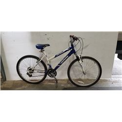 BLUE AND WHITE INFINITY BIKE