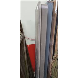 2 METAL AND PLASTIC FOLDING MARKET TABLES