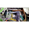 Image 2 : BOX OF DVDS, RS TABLET AND PHONE CASES