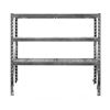 Image 3 : 3 SECTIONS OF BLACK ADJUSTABLE SHELVING
