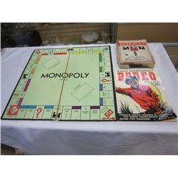 1955 RODEO PROGRAM AND VINTAGE MONOPOLY
