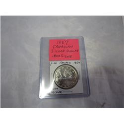 1957 .800 SILVER DOLLAR