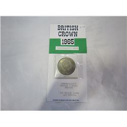 BRITISH CROWN 1965 CAMMEMORATIVE 2 HEADED COIN