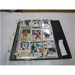 BINDER OF HOCKEY CARDS