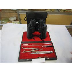 RONGDA BINOCULARS AND DRAFTING SET
