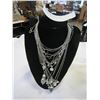 Image 1 : LOT OF CHAIN NECKLACES ON STAND