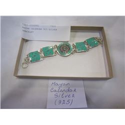 MAYAN CALENDAR 925 SILVER BRACELET