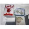 Image 2 : LOT OF EARRINGS, NECKLACES, AND PENDANTS