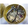 Image 3 : 2 ROUND BOXES OF JEWELERY