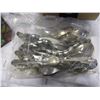 Image 3 : LOT OF SILVER PLATE SERVING PIECES AND VINTAGE TIN