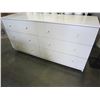 Image 1 : WHITE 6 DRAWER ROLLING DRESSER