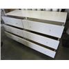 Image 2 : WHITE 6 DRAWER ROLLING DRESSER