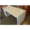 Image 2 : ASHLEY FLOOR MODEL WHITE MODERN DESK RETAIL $689