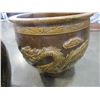 Image 3 : 2 17" DRAGON MOTIF PLANTER POTS