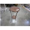 Image 1 : METAL AND WICKER PLANT STAND
