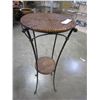Image 2 : METAL AND WICKER PLANT STAND