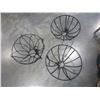 Image 2 : 3 13" BLACK METAL HANGING PLANT BASKETS
