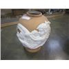 Image 1 : LARGE POTTERY VASE W/ WHITE ANGEL FIGURE