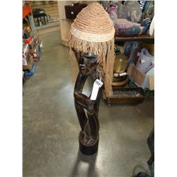 3-1/2FT CARVED WOOD FIGURES