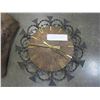 Image 3 : METAL GERMAN WALL CLOCK AND VINTAGE AND WOOD CARVED MASK FROM POLLAND